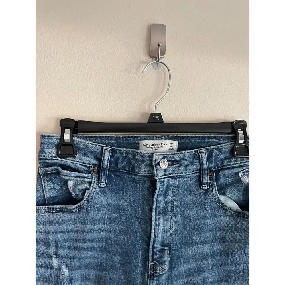 Abercrombie & Fitch the Super Skinny Ankle High Rise Jean - Picture 2 of 6